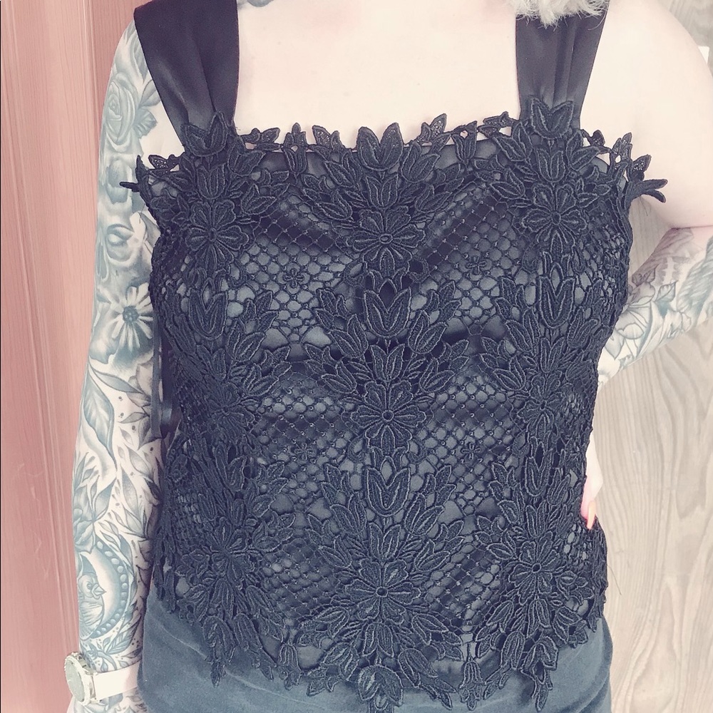 White House Black Market corset top